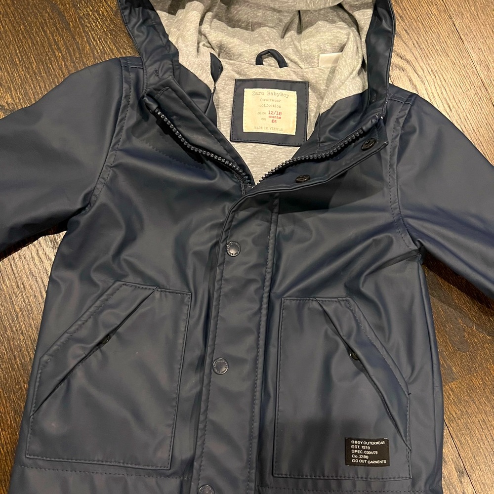 Zara baby boy rain coat